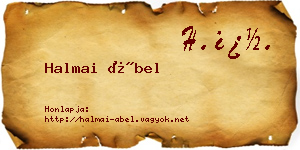 Halmai Ábel névjegykártya